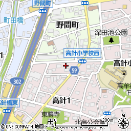 愛知県名古屋市名東区高針1丁目206周辺の地図