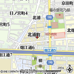 愛知県名古屋市中村区北浦町周辺の地図