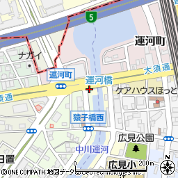 愛知県名古屋市中川区南平野町周辺の地図