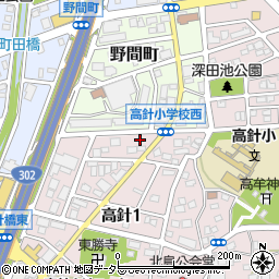 愛知県名古屋市名東区高針1丁目207周辺の地図