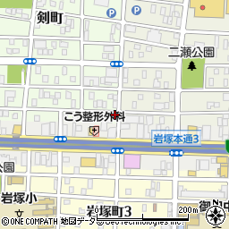 愛知県名古屋市中村区剣町299周辺の地図