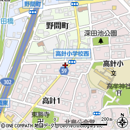 愛知県名古屋市名東区高針1丁目208周辺の地図