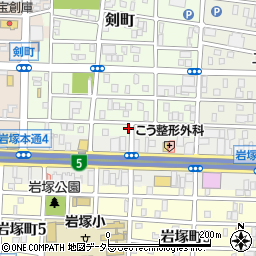 愛知県名古屋市中村区剣町310-1周辺の地図