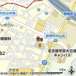 ダイソー日進竹の山店周辺の地図