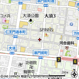 タコとハイボール　大須東仁王門通店周辺の地図