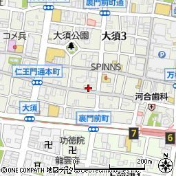 インパール 大須店周辺の地図