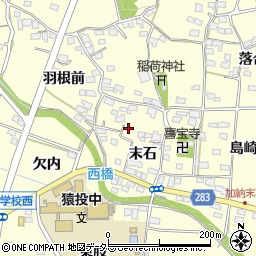 愛知県豊田市加納町末石57周辺の地図