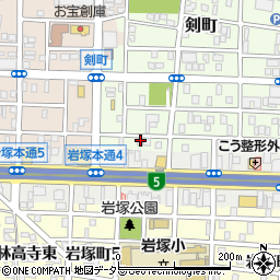 愛知県名古屋市中村区剣町321周辺の地図
