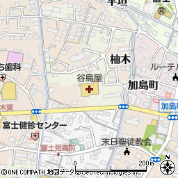 谷島屋　富士店周辺の地図