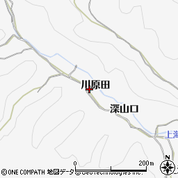 愛知県豊田市西広瀬町（川原田）周辺の地図
