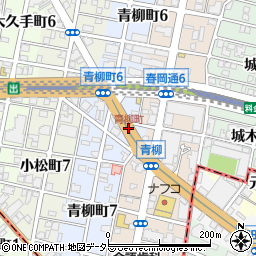 青柳町周辺の地図