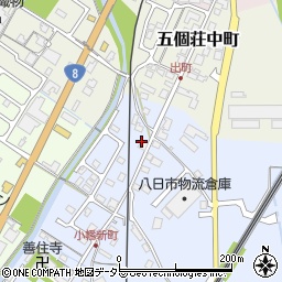 滋賀県東近江市五個荘小幡町808周辺の地図