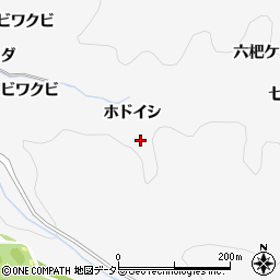 愛知県豊田市中立町ホドイシ周辺の地図