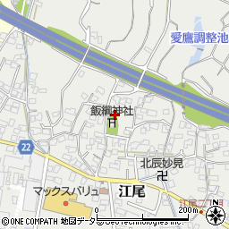 静岡県富士市江尾周辺の地図