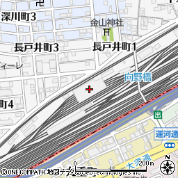 ＪＲ東海名古屋車両区周辺の地図