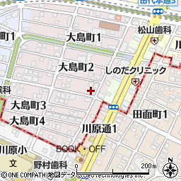 愛知県名古屋市千種区大島町2丁目85周辺の地図