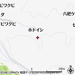 愛知県豊田市中立町（ホドイシ）周辺の地図