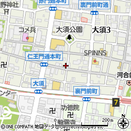 名鉄協商大須第１６駐車場周辺の地図
