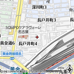 愛知県名古屋市中村区長戸井町4丁目周辺の地図