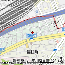 愛知県名古屋市中川区百船町11-10周辺の地図