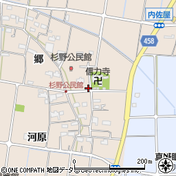 愛知県愛西市内佐屋町郷156周辺の地図