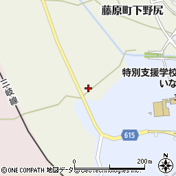 三重県いなべ市藤原町下野尻606周辺の地図