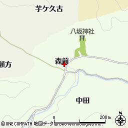 愛知県豊田市菅生町森前周辺の地図