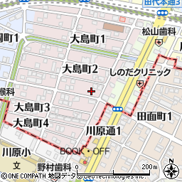 愛知県名古屋市千種区大島町2丁目86周辺の地図