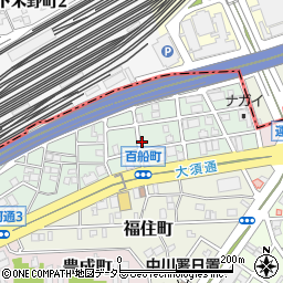 愛知県名古屋市中川区百船町11-11周辺の地図