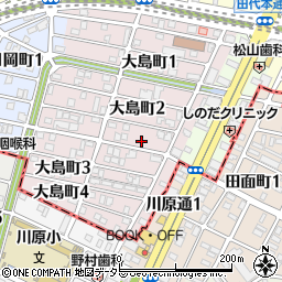 愛知県名古屋市千種区大島町2丁目87周辺の地図