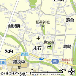 愛知県豊田市加納町末石59周辺の地図