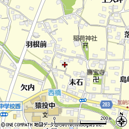 愛知県豊田市加納町末石55周辺の地図