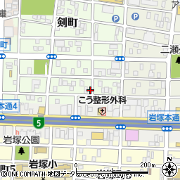 愛知県名古屋市中村区剣町291周辺の地図