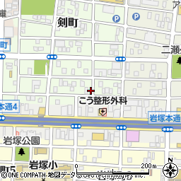 愛知県名古屋市中村区剣町291周辺の地図