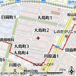 愛知県名古屋市千種区大島町2丁目89周辺の地図