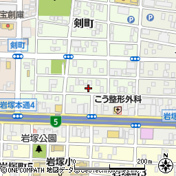 愛知県名古屋市中村区剣町286周辺の地図
