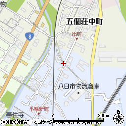 滋賀県東近江市五個荘小幡町810周辺の地図