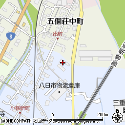 滋賀県東近江市五個荘小幡町822周辺の地図