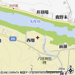 愛知県豊田市国附町西畑74周辺の地図