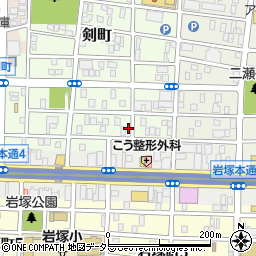 愛知県名古屋市中村区剣町291-1周辺の地図