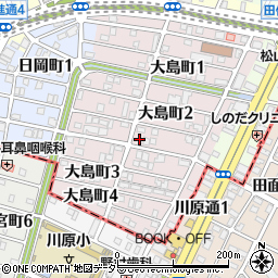 愛知県名古屋市千種区大島町2丁目91周辺の地図