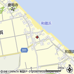南浜自治会館周辺の地図