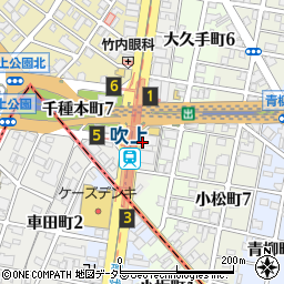 地下鉄　桜通線吹上駅周辺の地図