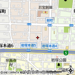 愛知県名古屋市中村区小鴨町205周辺の地図