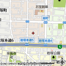 愛知県名古屋市中村区小鴨町207周辺の地図