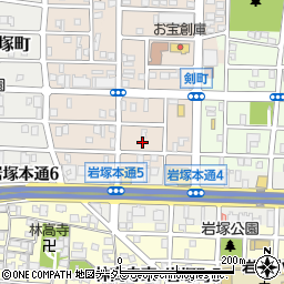 愛知県名古屋市中村区小鴨町207周辺の地図