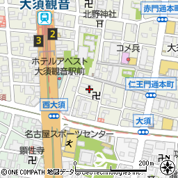 アイランド大須周辺の地図