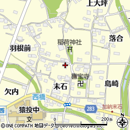 愛知県豊田市加納町末石64周辺の地図