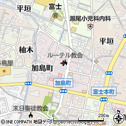 静岡県富士市加島町周辺の地図