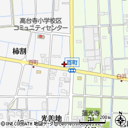 愛知県津島市百町柿割34周辺の地図